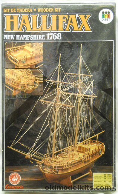 Constructo 1/35 Halifax 1786 British Warship / Schooner, 80804 plastic model kit